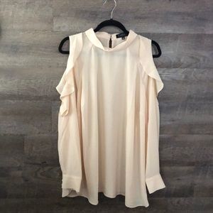 Eloquii High Neck Cold Shoulder Blouse sz 20
